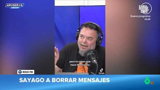 Sayago, a los mensajes borrados de WhatsApp: "Es como cuando vas al ba&ntilde;o y huele mucho a ambientador"