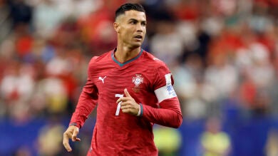 Cristiano Ronaldo durante el partido Espa&ntilde;a - Portugal