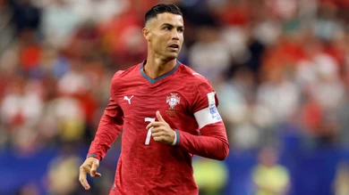 Cristiano Ronaldo durante el partido España - Portugal Cristiano Ronaldo durante el partido España - Portugal