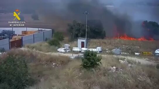 Detenido un hombre por provocar un incendio en Ciempozuelos.
