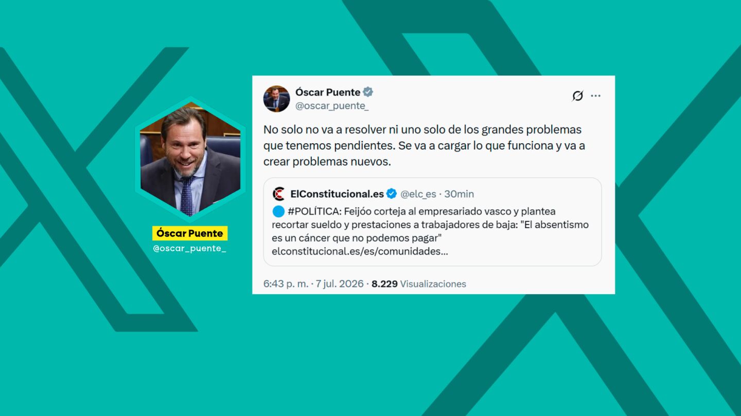 "Los derechos no se recortan. Se defienden": el Gobierno sale en tromba contra Feij&oacute;o tras criticar el sistema de bajas laborales