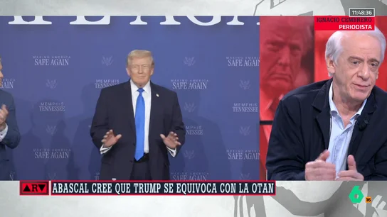Cembrero, tras el afeamiento de Abascal a Trump: "Su cambio su discurso es porque se acercan las elecciones y Trump es impopular en España" Cembrero, tras el afeamiento de Abascal a Trump: "Su cambio su discurso es porque se acercan las elecciones y Trump es impopular en España"
