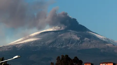 Volcán Etna en erupción Volcán Etna en erupción