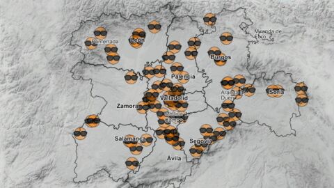 Mapa castilla y león eclipse