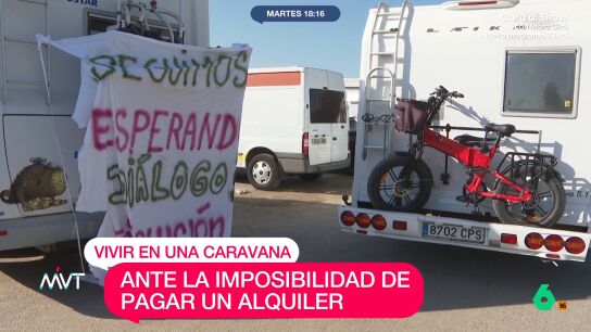 Vivir en una caravana como &uacute;nica alternativa: 70 familias se enfrentan al desalojo de un asentamiento junto a la playa de M&aacute;laga