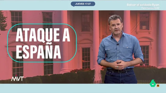 Iñaki López cree que "Trump se ha vuelto a liar" tras empezar el día con insultos y terminarlo "con más amor por España que Manolo Escobar" Iñaki López cree que "Trump se ha vuelto a liar" tras empezar el día con insultos y terminarlo "con más amor por España que Manolo Escobar"