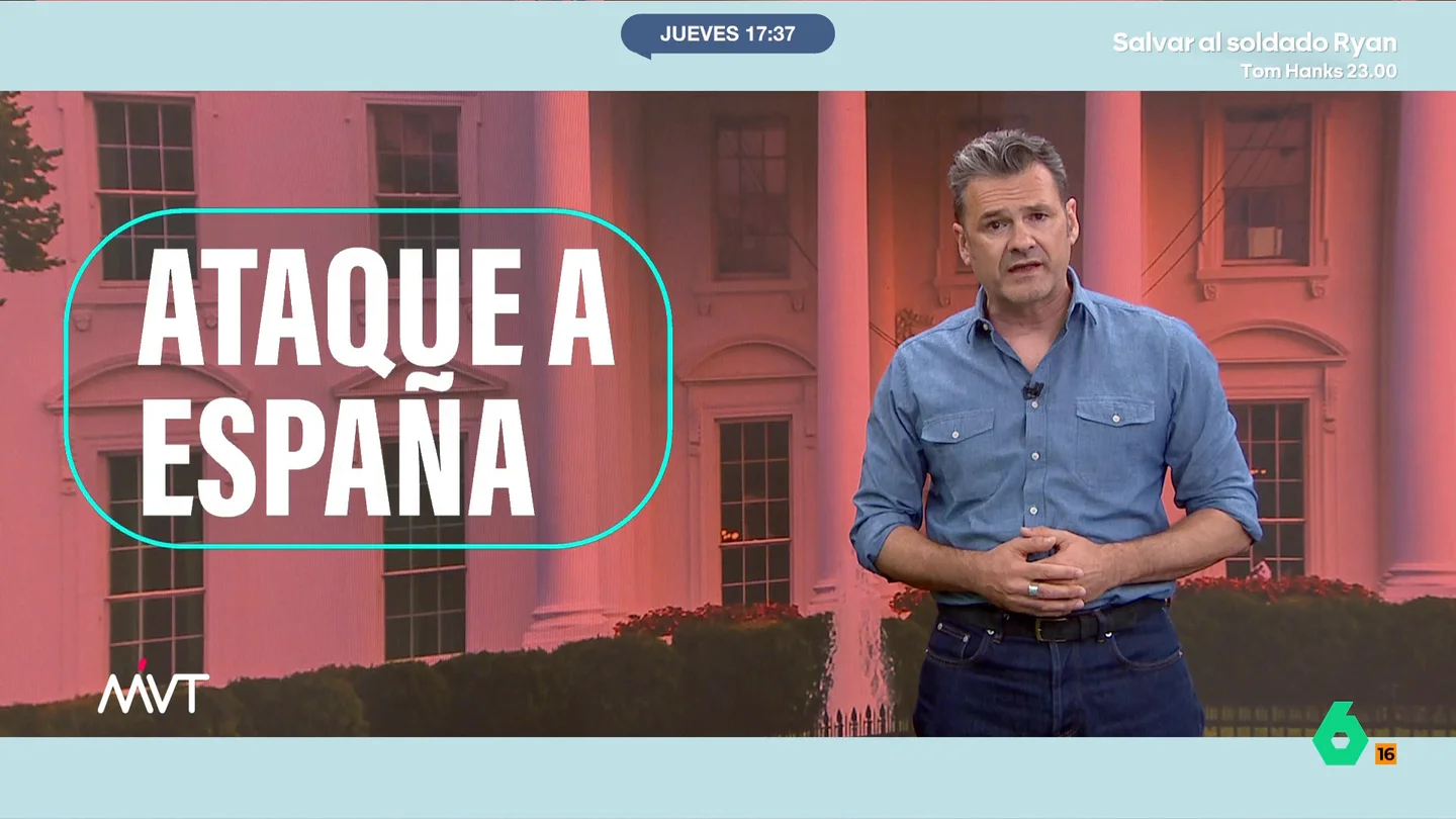 Iñaki López cree que "Trump se ha vuelto a liar" tras empezar el día con insultos y terminarlo "con más amor por España que Manolo Escobar" Iñaki López cree que "Trump se ha vuelto a liar" tras empezar el día con insultos y terminarlo "con más amor por España que Manolo Escobar"