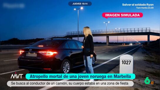Se cree que Nikoline, de solo 17 a&ntilde;os, podr&iacute;a haber sido arrollada por un cami&oacute;n. La chica estaba en una discoteca en Puerto Ban&uacute;s y decidi&oacute; tomar un VTC para ir hasta el kil&oacute;metro 1027 de la autov&iacute;a A7. 