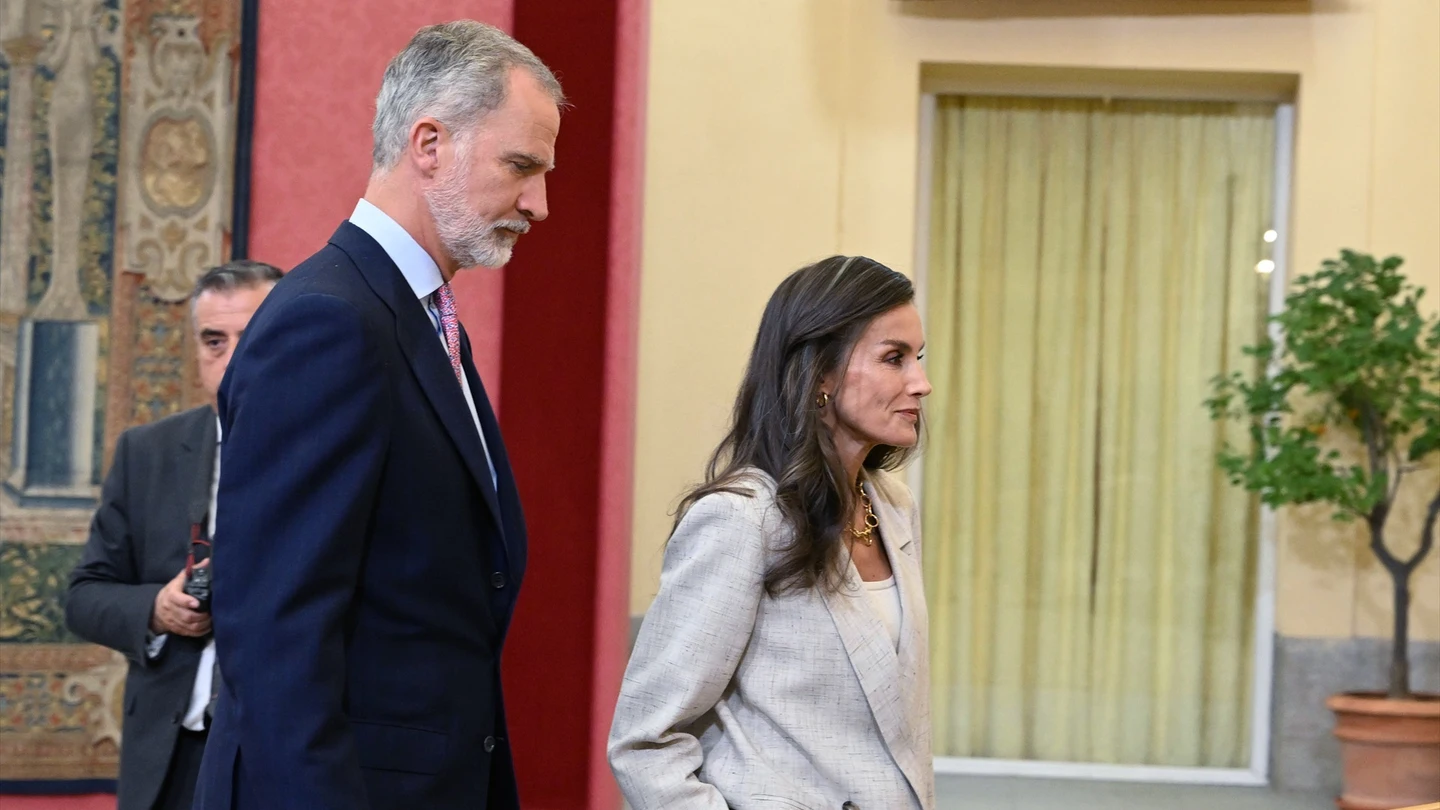 Imagen de archivo del rey Felipe VI y la reina Letizia. Imagen de archivo del rey Felipe VI y la reina Letizia.