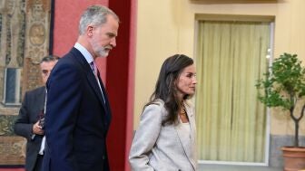 Imagen de archivo del rey Felipe VI y la reina Letizia.