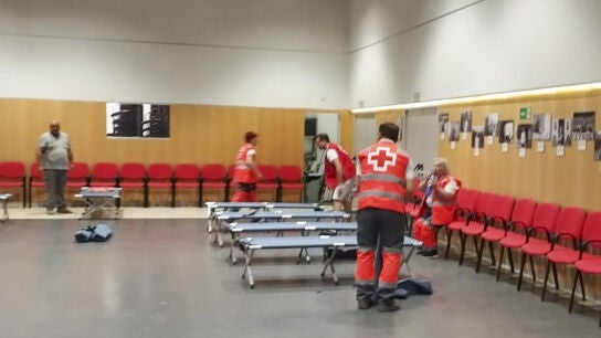 Cruz Roja instala un albergue en Los Gallardos para proteger a los vecinos