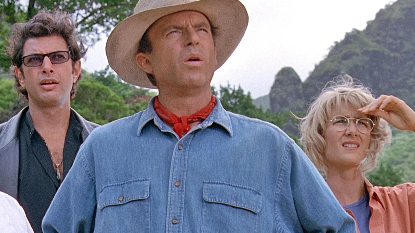 Sam Neill, Laura Dern y Jeff Goldblum en la primera entrega de Jurassic Park Sam Neill, Laura Dern y Jeff Goldblum en la primera entrega de Jurassic Park