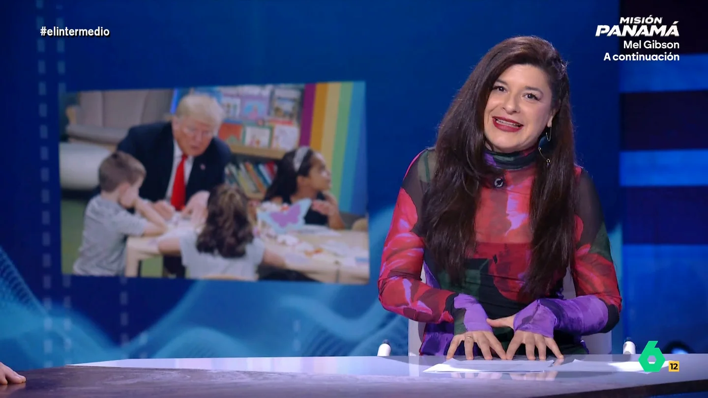 Nerea Pérez de las Heras y la estrategia de Trump tras su lenguaje de niño de siete años: así conecta con la clase obrera y la generación Tik Tok Nerea Pérez de las Heras analizaba en El Intermedio las claves del lenguaje simple, infantil y por momentos agresivo que utilizan tanto Donald Trump como la extrema derecha en su conjunto.
