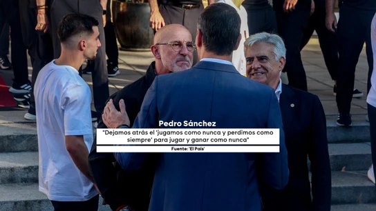 Las palabras de Pedro Sánchez sobre la final del Mundial. Las palabras de Pedro Sánchez sobre la final del Mundial.