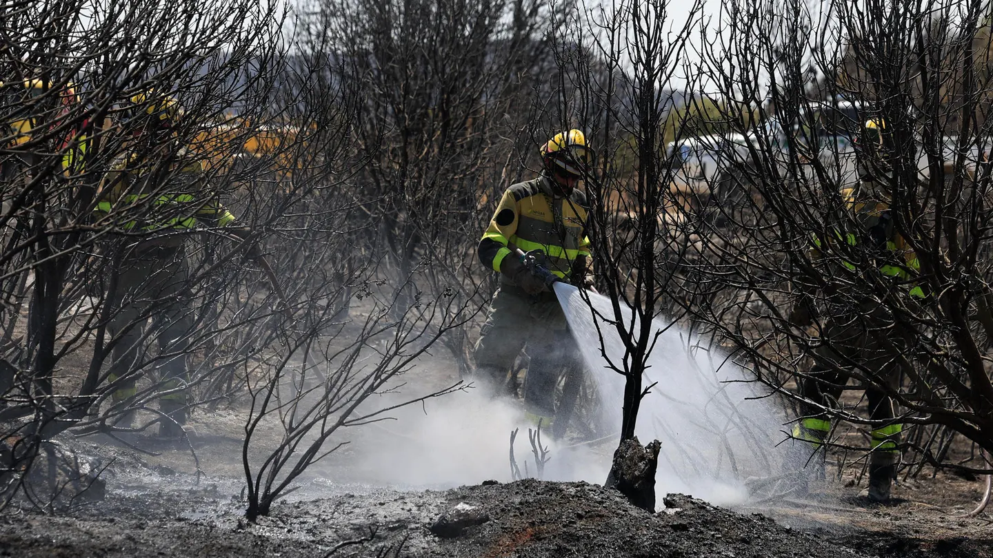 El operativo desplegado en el incendio forestal de Orés (Zaragoza). El operativo desplegado en el incendio forestal de Orés (Zaragoza).