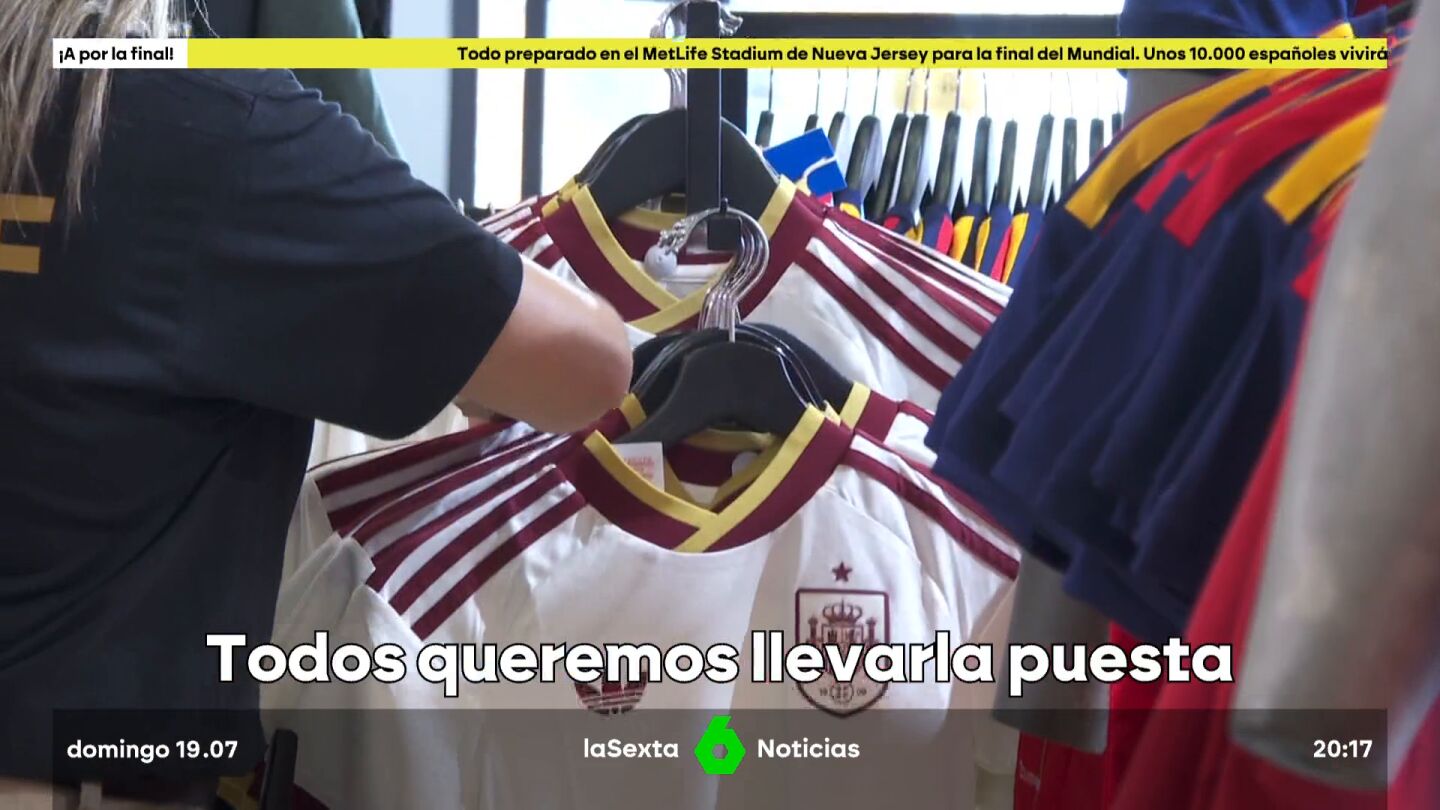 Furor por las camisetas de la selección