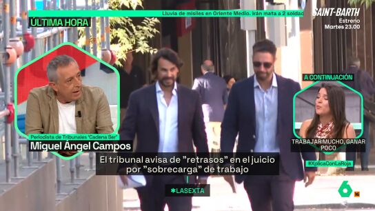 Miguel &Aacute;ngel Campos: "En la pieza de corrupci&oacute;n en los negocios del novio de Ayuso est&aacute; habiendo una lentitud inusitada"