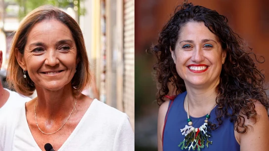 Reyes Maroto (izquierda) y Enma López (derecha) Reyes Maroto (izquierda) y Enma López (derecha)