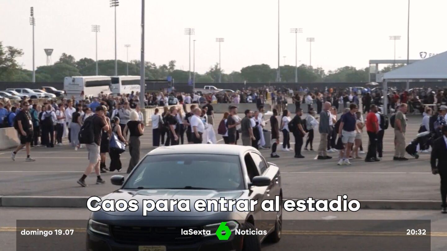 Caos para entrar en el estadio de la final del Mundial