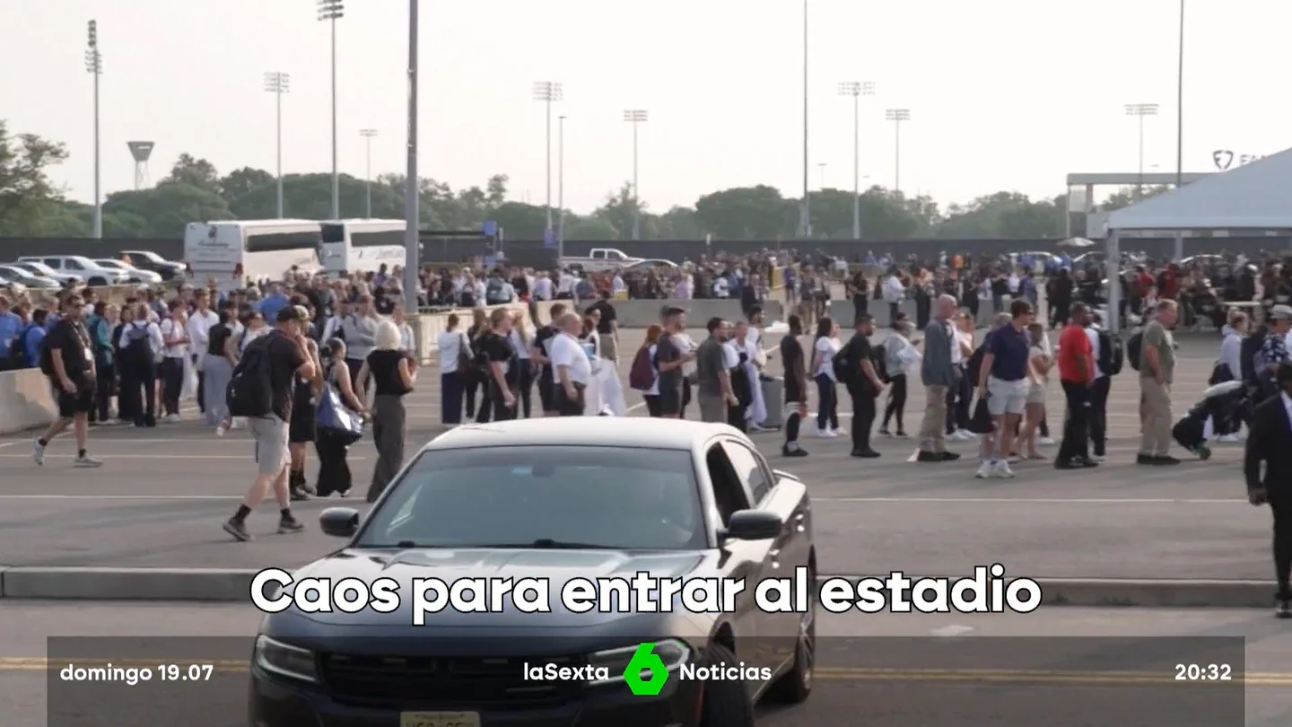 Caos para entrar en el estadio de la final del Mundial Caos para entrar en el estadio de la final del Mundial