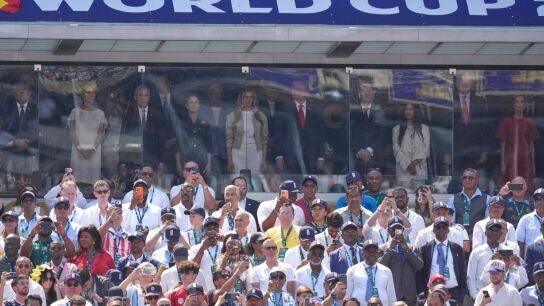 Imagen del palco de autoridades en la final del Mundial