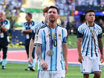 Messi tras perder ante Espa&ntilde;a en la final del Mundial 2026