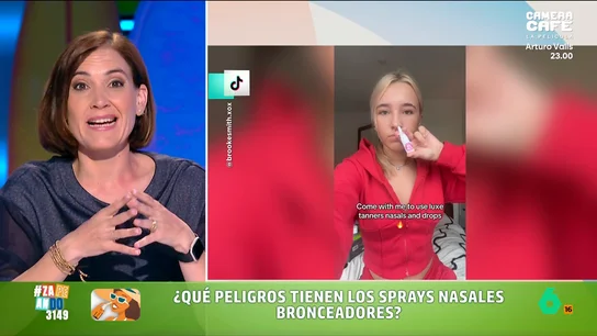 Boticaria García y las "banderas rojas" de los sprays nasales bronceadores Boticaria García alerta sobre el uso cada vez más de moda de sprays bronceadores que se esnifan y que en la mayoría de casos se venden online sin garantías de la composición o la dosis. Todos los peligros, en este vídeo.