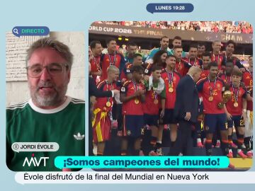 Jordi &Eacute;vole, sobre el momento "Chiquito de la Calzada" de Trump en la foto de campeones de Espa&ntilde;a: "Me parece poes&iacute;a"