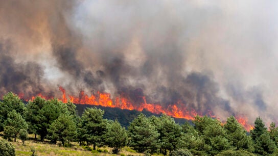 El incendio de La Mierla, "fuera de su capacidad de extinci&oacute;n"