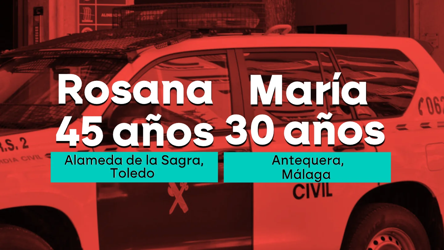 Horas críticas de insoportable terrorismo machista: dos mujeres asesinadas en Toledo y Málaga Horas críticas de insoportable terrorismo machista: dos mujeres asesinadas en Toledo y Málaga