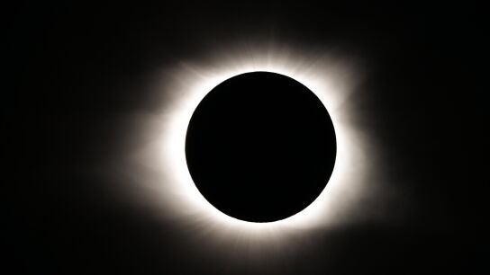 Imagen de archivo de un eclipse solar total.