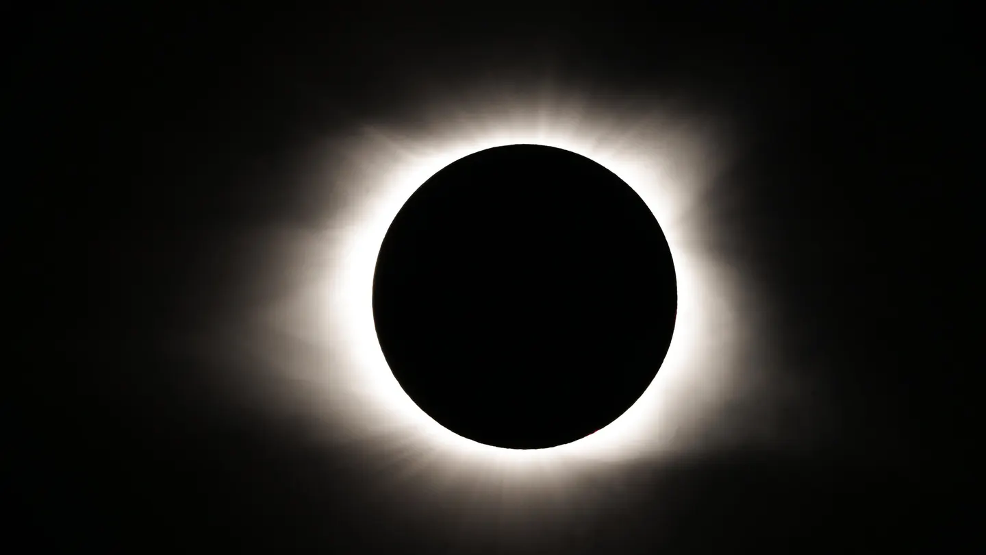 Imagen de archivo de un eclipse solar total. Imagen de archivo de un eclipse solar total.