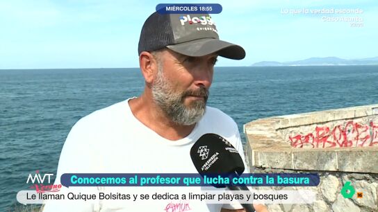 Quique Herrero, profesor de Educaci&oacute;n F&iacute;sica, lleva cinco a&ntilde;os recorriendo Espa&ntilde;a recogiendo basura en una incitativa que busca concienciar sobre la importancia de pasar a la acci&oacute;n en la limpieza de los entornos naturales.
