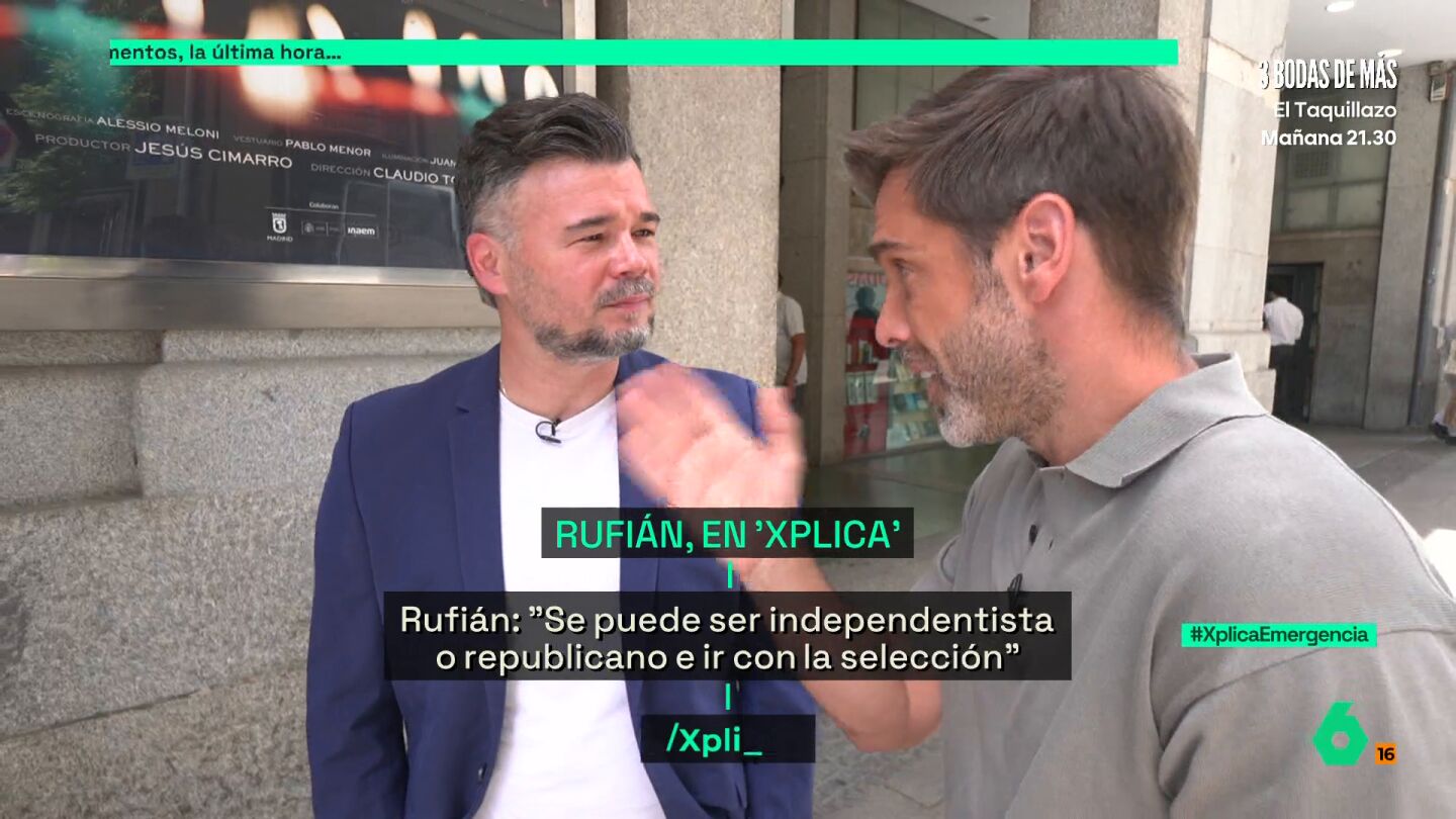 Gabriel Rufi&aacute;n: "Por supuesto que celebr&eacute; el Mundial; es una selecci&oacute;n llena de catalanes y vascos"