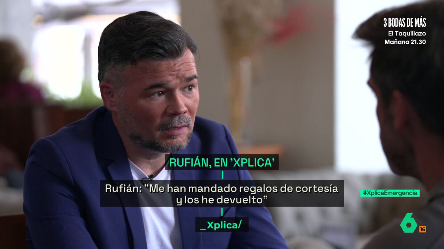 Rufi&aacute;n: "Yo no soy objetivo con Zapatero, porque a m&iacute; me ha ayudado much&iacute;simo y es mi amigo"