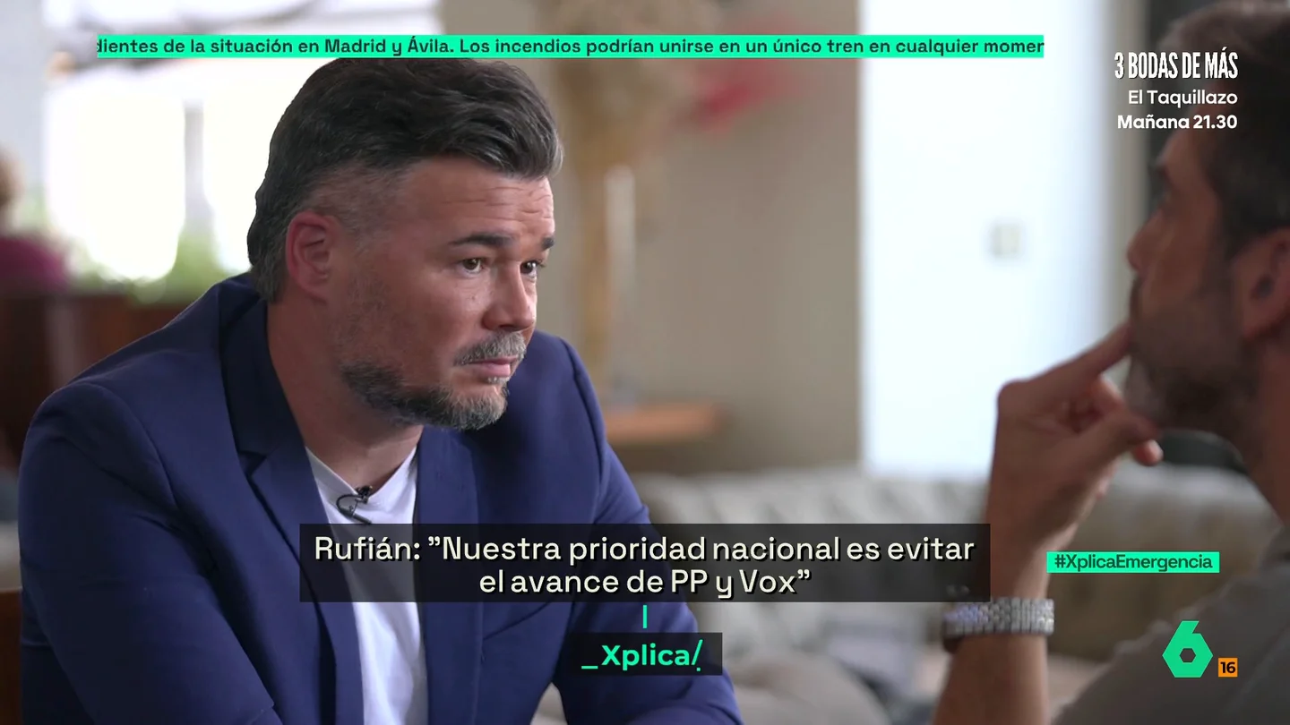 Rufián sobre la izquierda Rufián sobre la izquierda