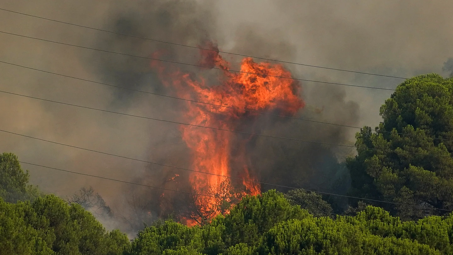 Imagen del incendio en Ávila Imagen del incendio en Ávila