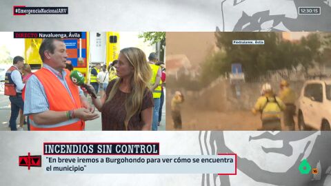 El alcalde de Burgohondo da por finalizado el incendio y reclama que se permita a los vecinos volver a sus casas: "Peligro, peligro, no hay"