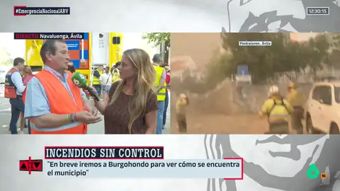 El alcalde de Burgohondo da por finalizado el incendio y reclama que se permita a los vecinos volver a sus casas: "Peligro, peligro, no hay" El alcalde de Burgohondo da por finalizado el incendio y reclama que se permita a los vecinos volver a sus casas: "Peligro, peligro, no hay"