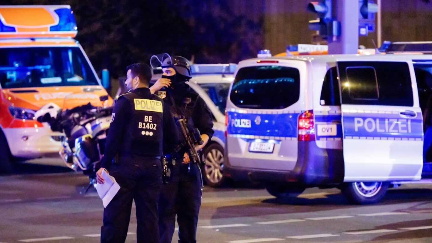 La Policía alemana, en Berlín La Policía alemana, en Berlín