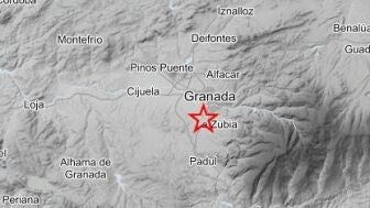 Imagen del epicentro del terremoto registrado en Granada
