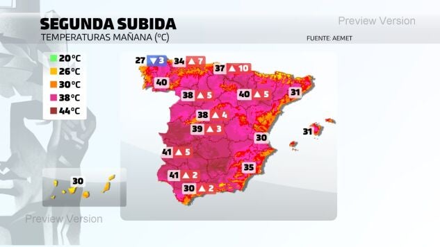 Una nueva ola de calor podr&iacute;a complicar la lucha contra los incendios: vuelven las temperaturas extremas a partir del mi&eacute;rcoles