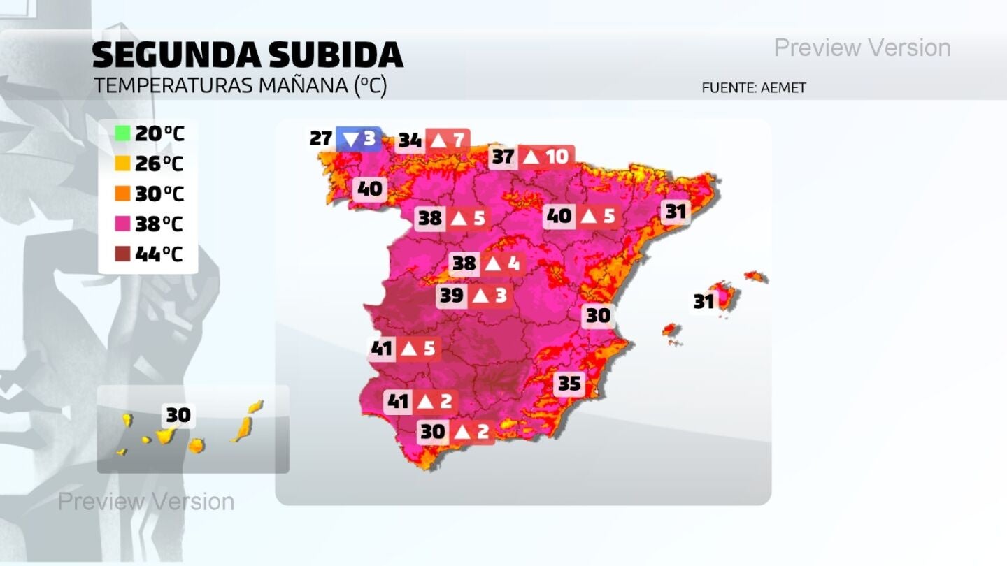 Una nueva ola de calor podr&iacute;a complicar la lucha contra los incendios: vuelven las temperaturas extremas a partir del mi&eacute;rcoles