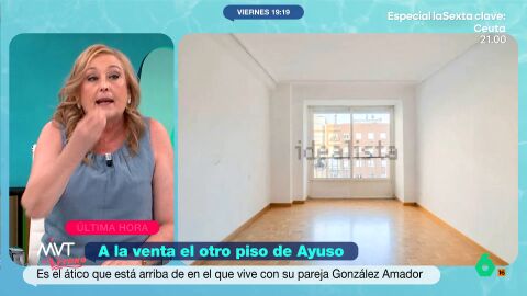 La periodista se&ntilde;ala que la actuaci&oacute;n de la Comunidad de Madrid deja entrever que, en realidad, ese &aacute;tico no iba a ser una oficina sino que buscaban que se convirtiera en la residencia oficial de la presidenta madrile&ntilde;a. 