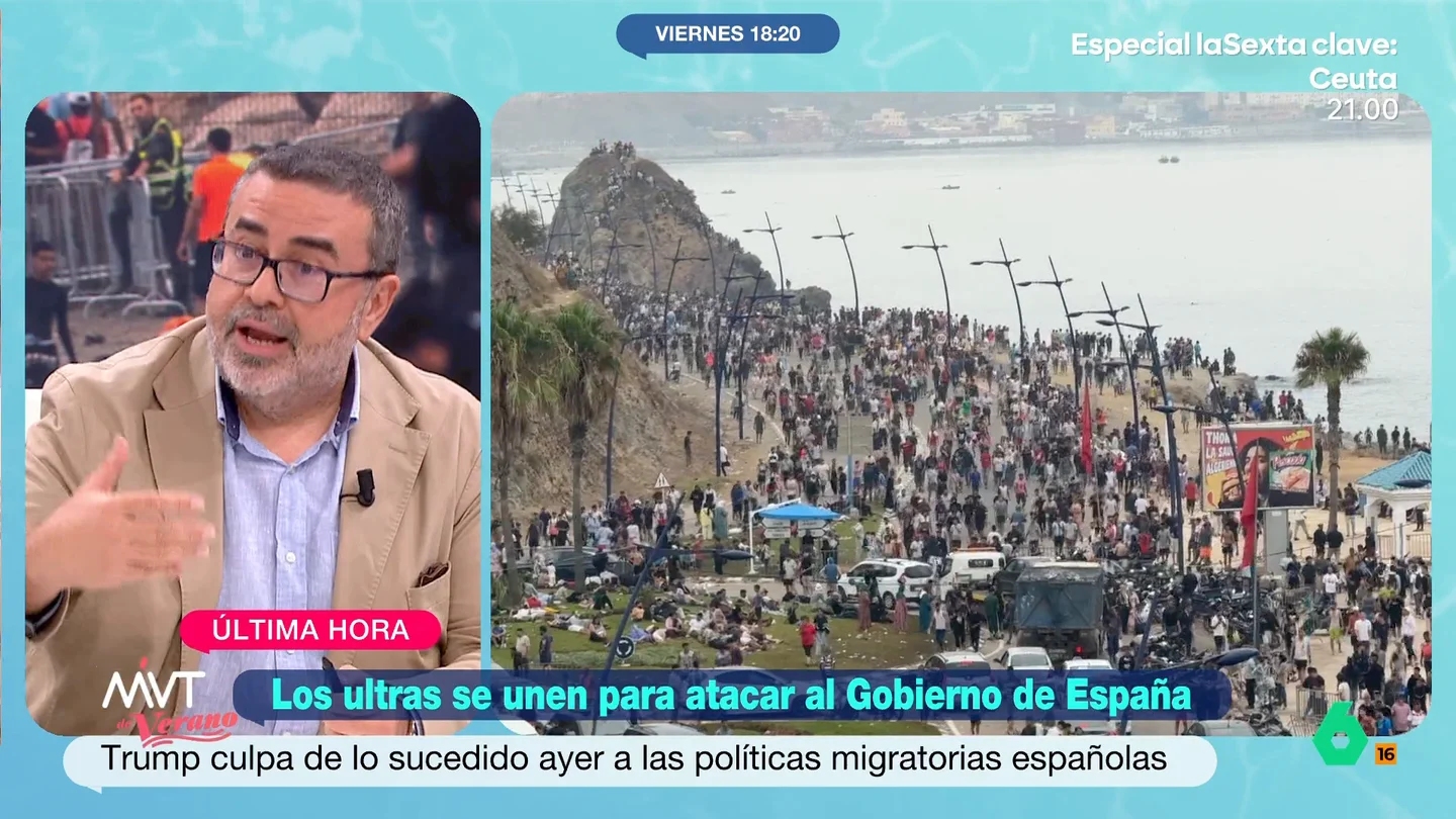 Pedro Rodríguez reflexiona sobre lo ocurrido en Ceuta: "Hay que empezar a hablar de la geopolítica del caos" El profesor de Relaciones Internacionales expone que es necesario "elevar el foco" ya que los análisis se centran "en la postura débil de la política exterior española".