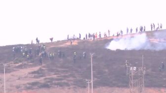 La Polic&iacute;a marroqu&iacute; dispersa a quien intenta cruzar
