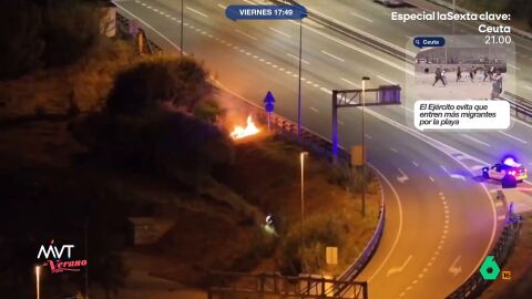 La polic&iacute;a comenz&oacute; a grabar al hombre que estaba avivando el incendio con un dron. Cuando huy&oacute; del lugar, lo siguieron hasta que, finalmente, pudieron detenerle. 