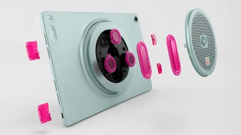 Los altavoces de la Moto Pad 70 Groove