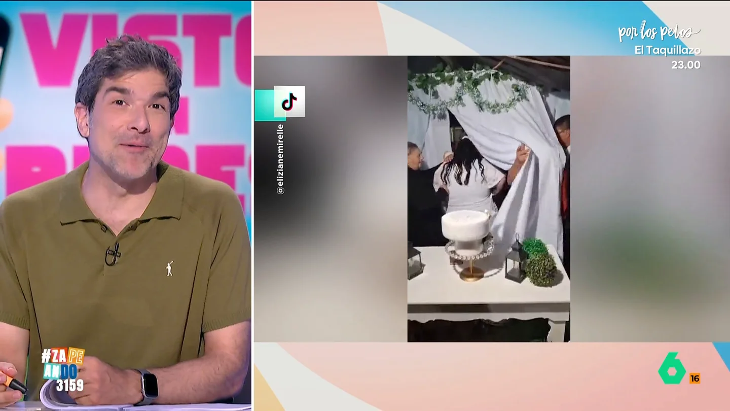 Nacho García, tras ver los 'dramas' ocurridos en una boda: "Solo espero que no intenten partir la tarta con un sable..." Mientras los novios intentaban hacerse una fotografía con su abuela frente a su tarta de bodas, comenzaron a producirse diversos sucesos que podrían haber fastidiado un día ten especial.
