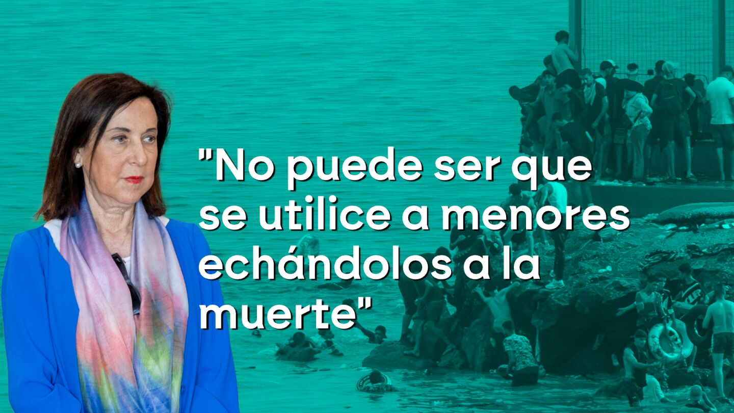 Margarita Robles se desmarca del silencio del Gobierno sobre Marruecos y pide que investiguen "hasta el final" la crisis en Ceuta.